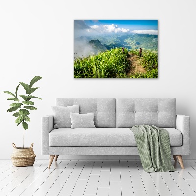 Schilderij op canvas Pad naar de top