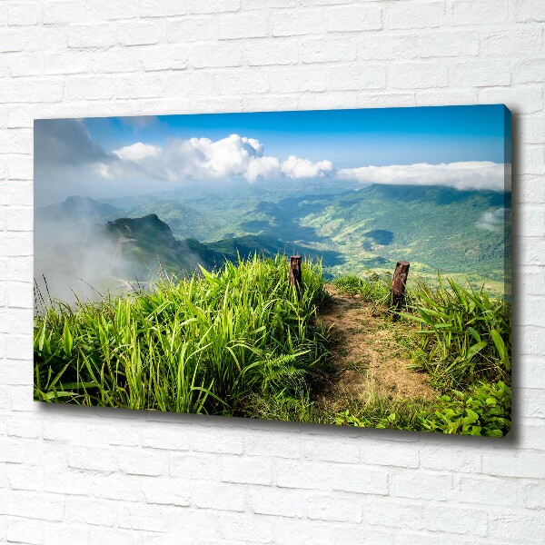 Schilderij op canvas Pad naar de top