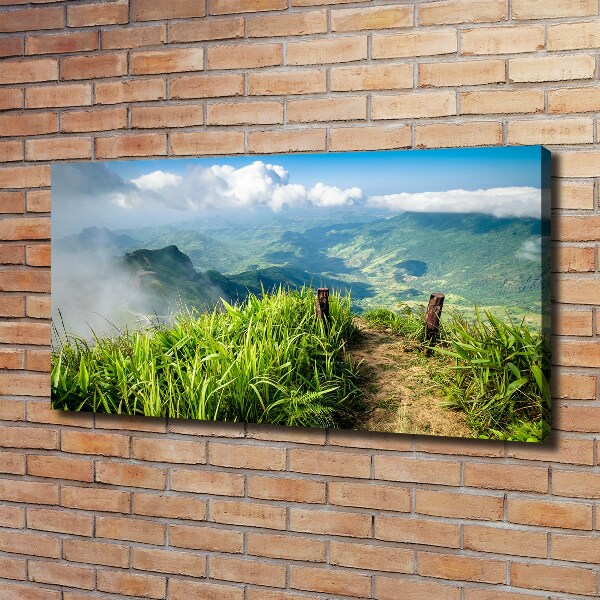 Schilderij op canvas Pad naar de top