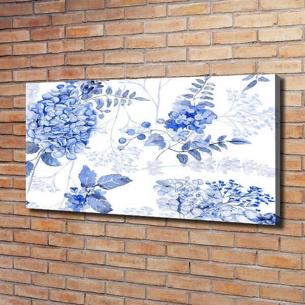 Canvas foto Bloemenpatroon