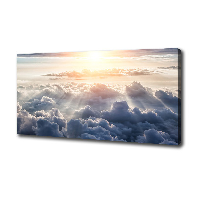 Canvas schilderij Wolken vanuit vogelperspectief