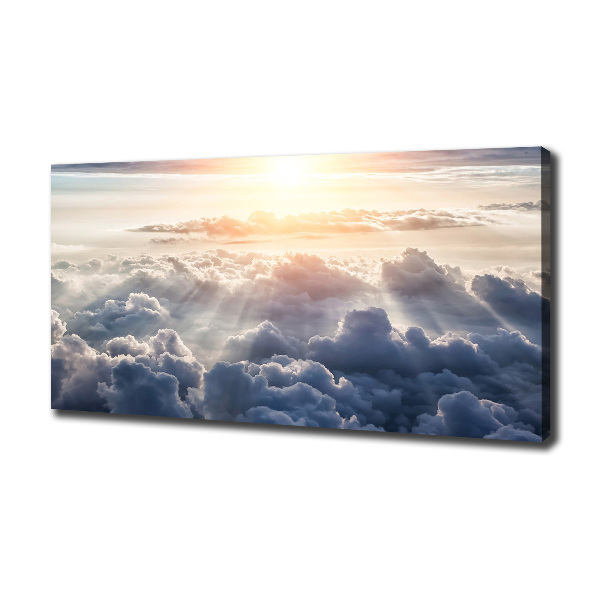 Canvas schilderij Wolken vanuit vogelperspectief
