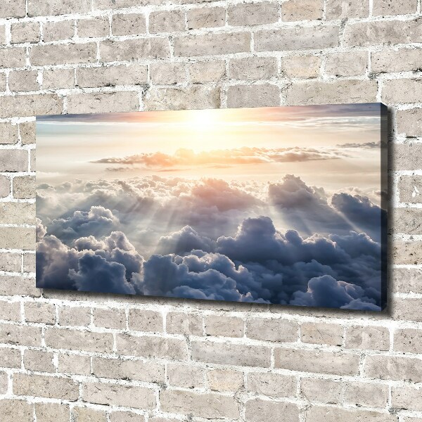 Canvas schilderij Wolken vanuit vogelperspectief