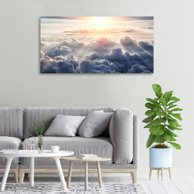 Canvas schilderij Wolken vanuit vogelperspectief