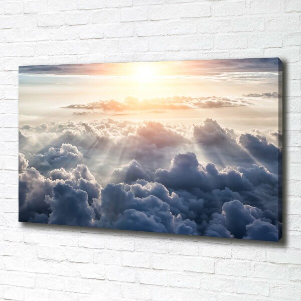 Canvas schilderij Wolken vanuit vogelperspectief