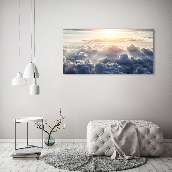 Canvas schilderij Wolken vanuit vogelperspectief