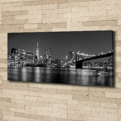 Foto op canvas Manhattan 's nachts