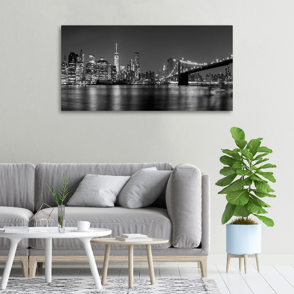 Foto op canvas Manhattan 's nachts