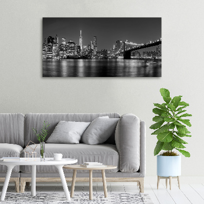 Foto op canvas Manhattan 's nachts