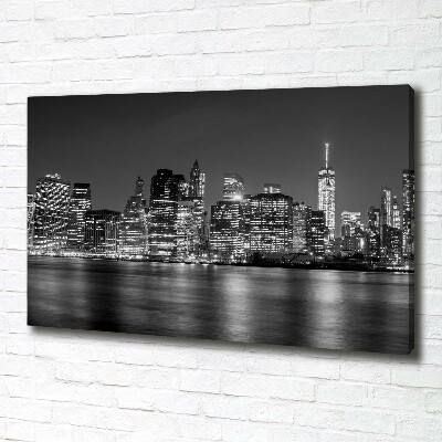 Foto op canvas Manhattan 's nachts