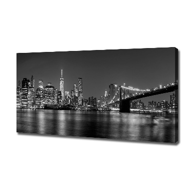Foto op canvas Manhattan 's nachts