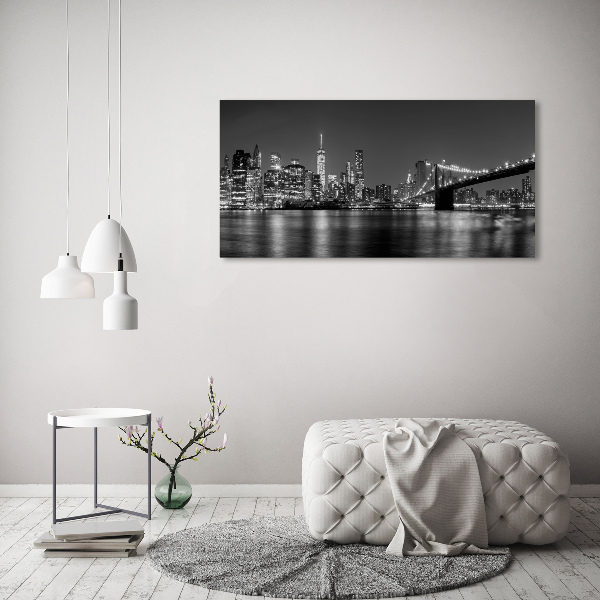 Foto op canvas Manhattan 's nachts