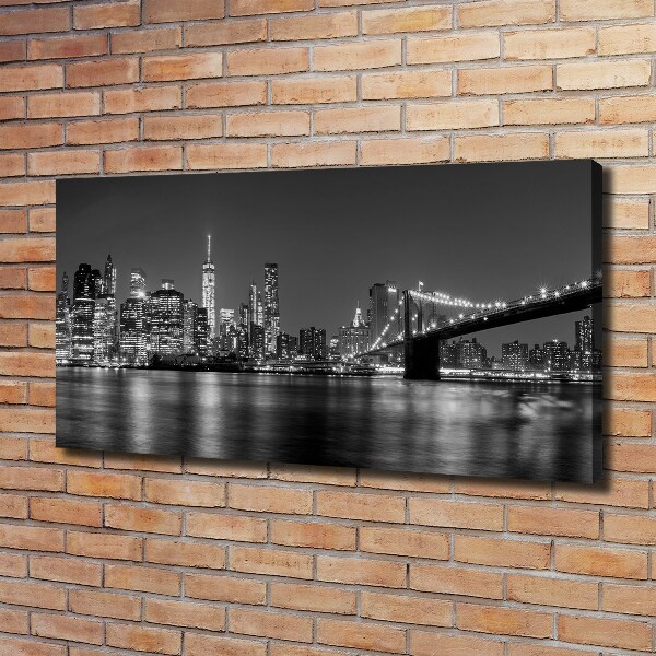 Foto op canvas Manhattan 's nachts