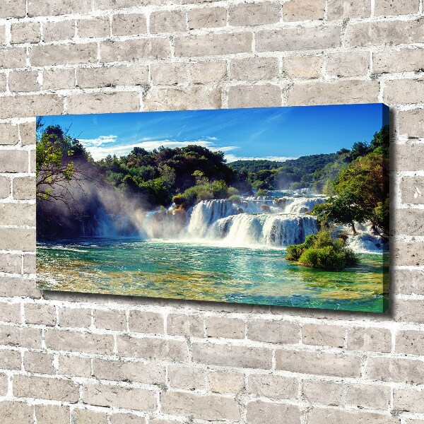 Foto canvas Krka-watervallen