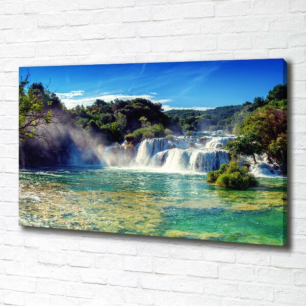 Foto canvas Krka-watervallen