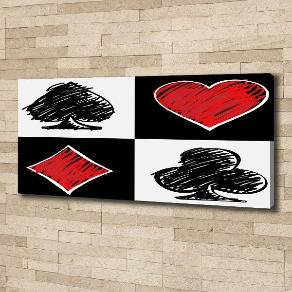 Schilderij op canvas Kaartkleuren