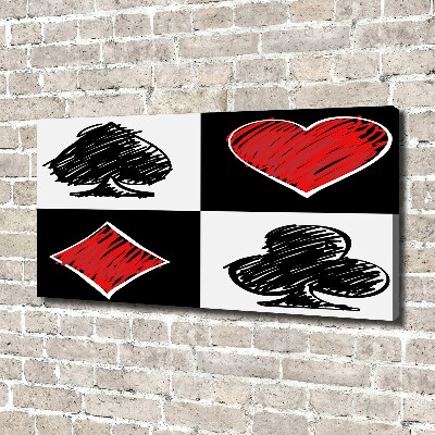 Schilderij op canvas Kaartkleuren