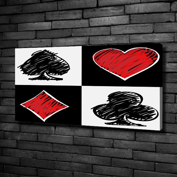 Schilderij op canvas Kaartkleuren