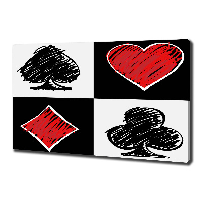Schilderij op canvas Kaartkleuren
