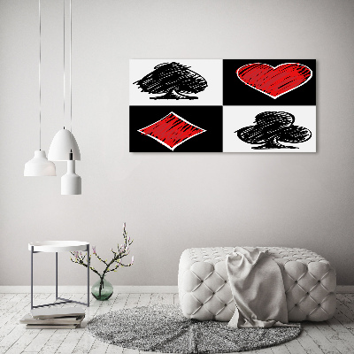 Schilderij op canvas Kaartkleuren