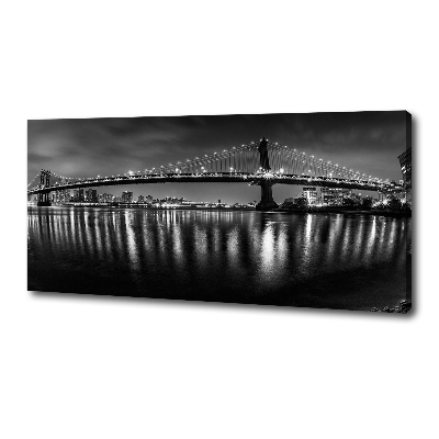 Canvas foto Manhattan 's nachts