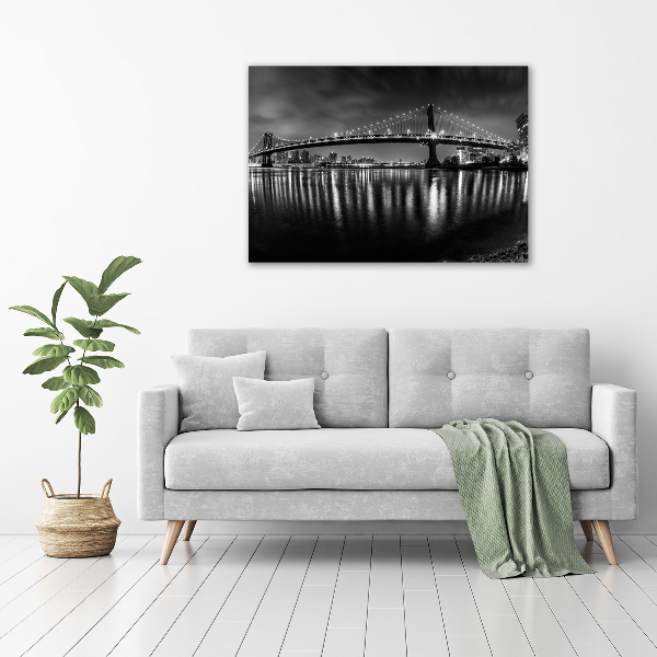 Canvas foto Manhattan 's nachts