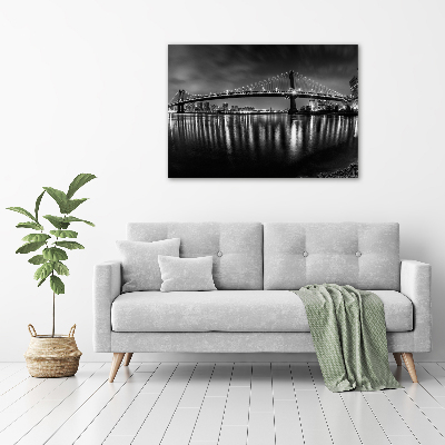 Canvas foto Manhattan 's nachts