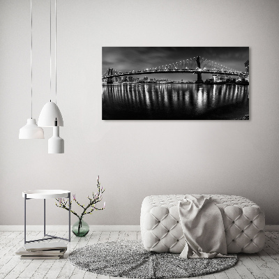 Canvas foto Manhattan 's nachts