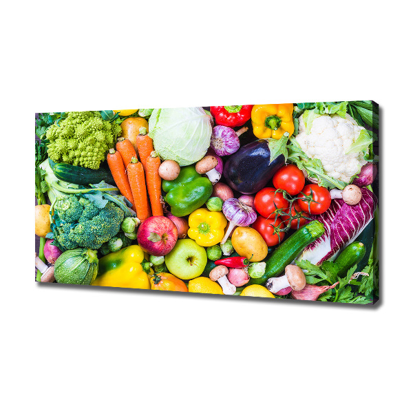 Foto op canvas Kleurrijke groenten