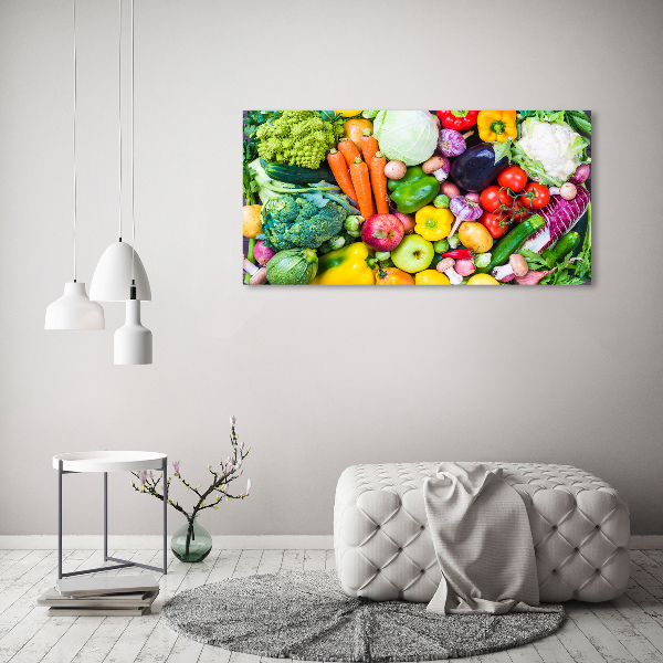 Foto op canvas Kleurrijke groenten