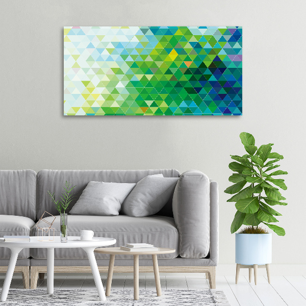 Canvas schilderij Abstracte driehoeken