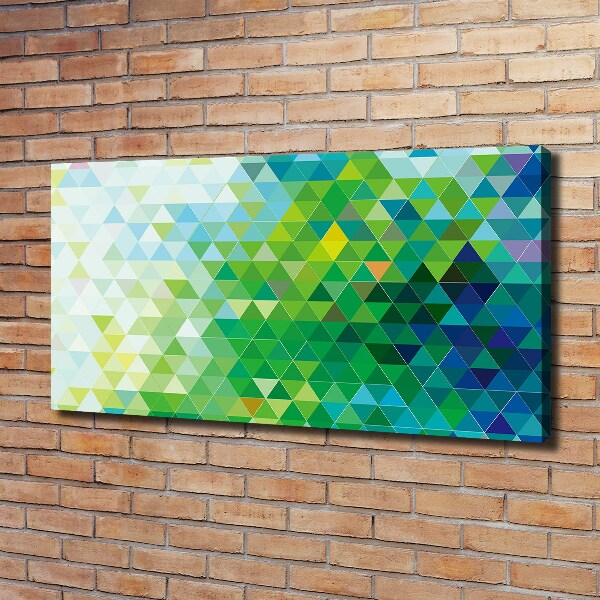 Canvas schilderij Abstracte driehoeken