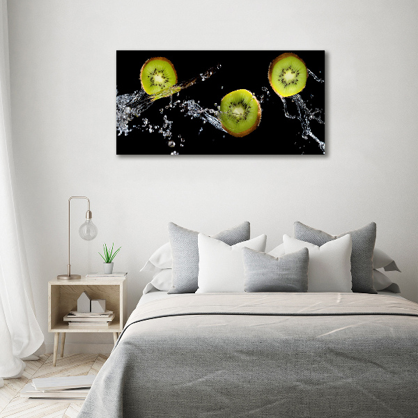 Canvas foto Kiwi en water