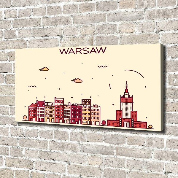 Canvas foto Warschau, Polen