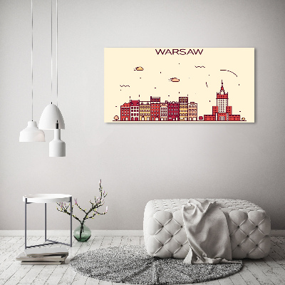 Canvas foto Warschau, Polen