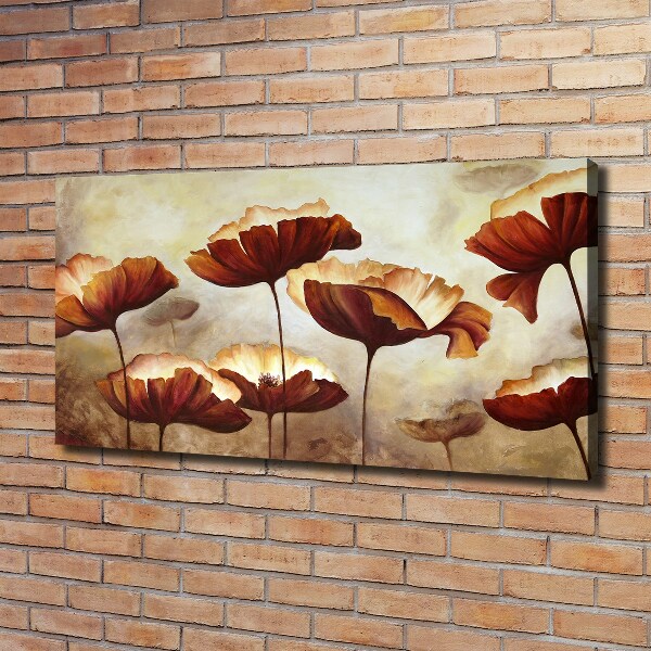 Canvas schilderij Klaprozen