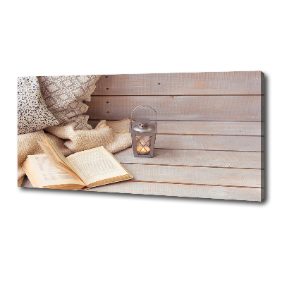 Foto canvas Ontspannen met een boek