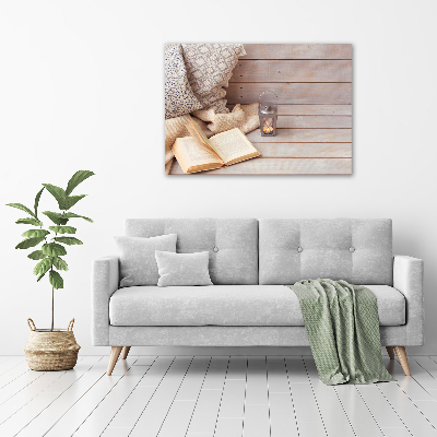 Foto canvas Ontspannen met een boek