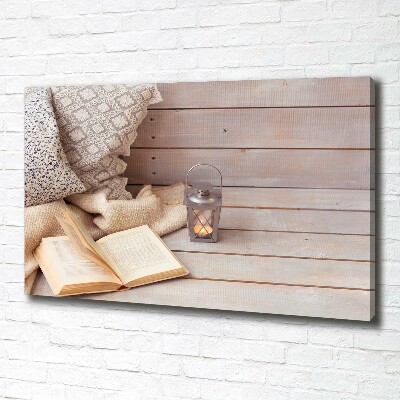 Foto canvas Ontspannen met een boek