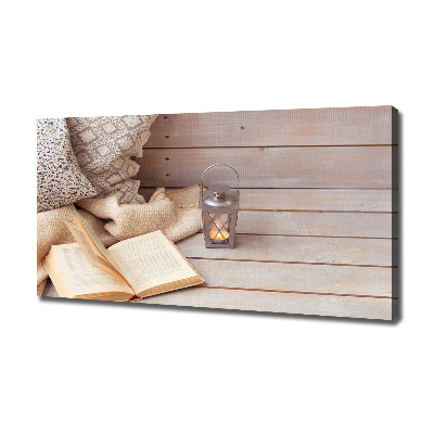 Foto canvas Ontspannen met een boek