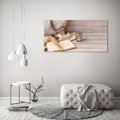 Foto canvas Ontspannen met een boek