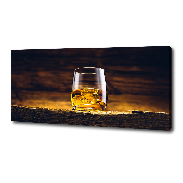 Foto op canvas Bourbon in een glas