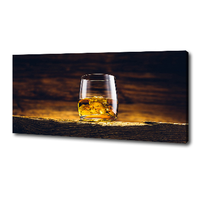 Foto op canvas Bourbon in een glas