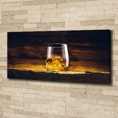 Foto op canvas Bourbon in een glas