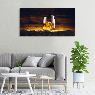 Foto op canvas Bourbon in een glas