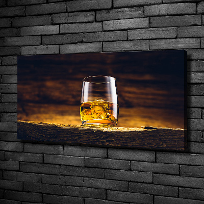 Foto op canvas Bourbon in een glas