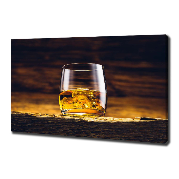 Foto op canvas Bourbon in een glas