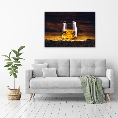 Foto op canvas Bourbon in een glas