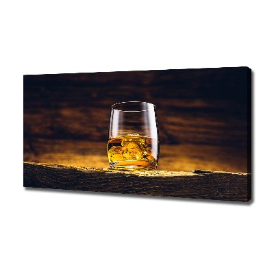 Foto op canvas Bourbon in een glas