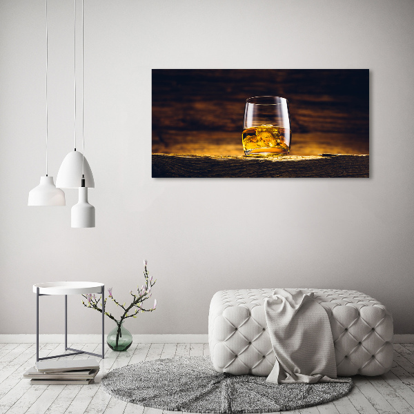 Foto op canvas Bourbon in een glas
